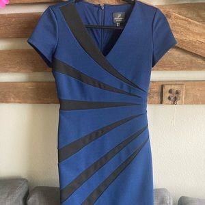 Adrianna Papell Work Dress | Black/blue size 4